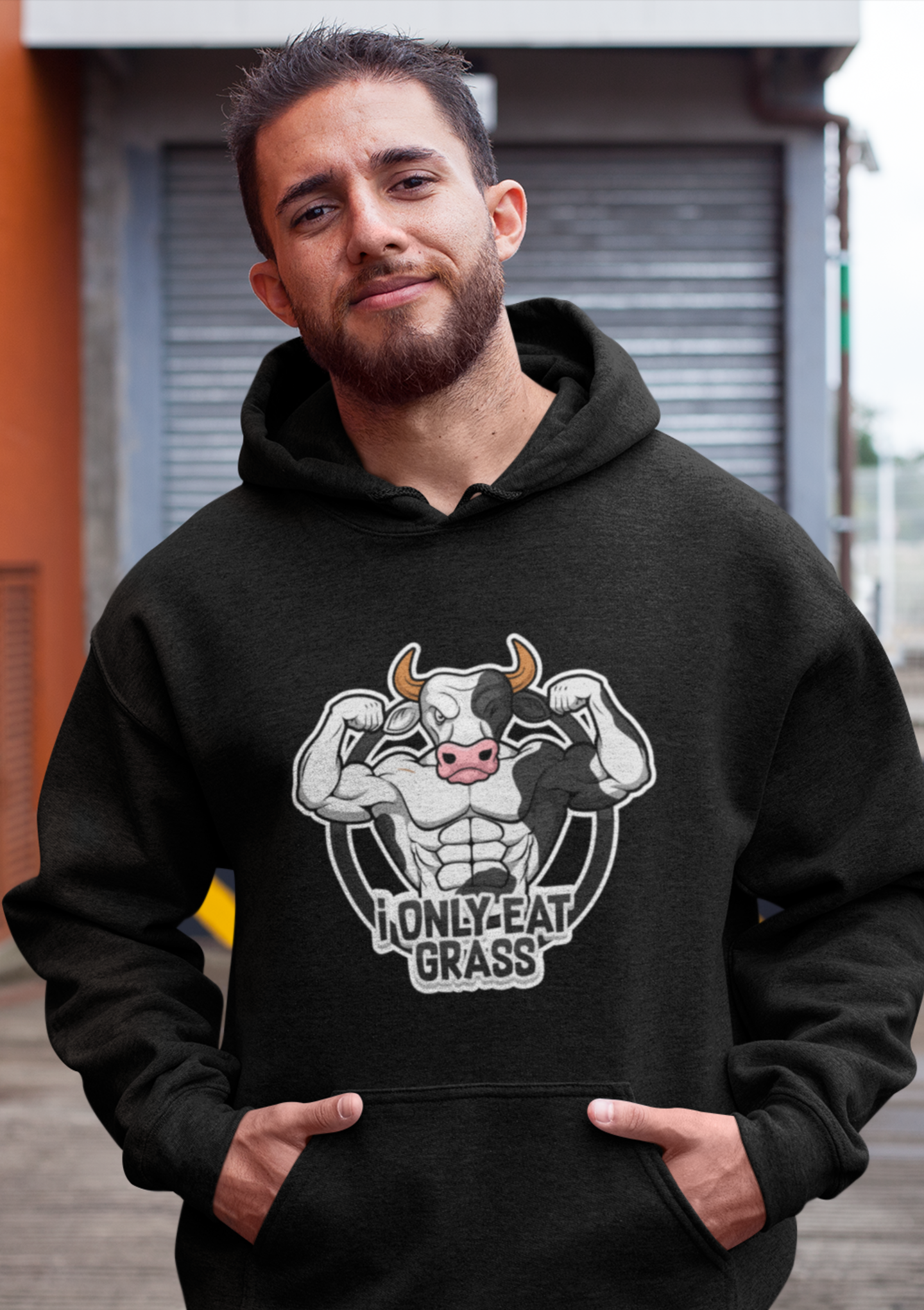 MUSCLE COW Oversized Hoodie
