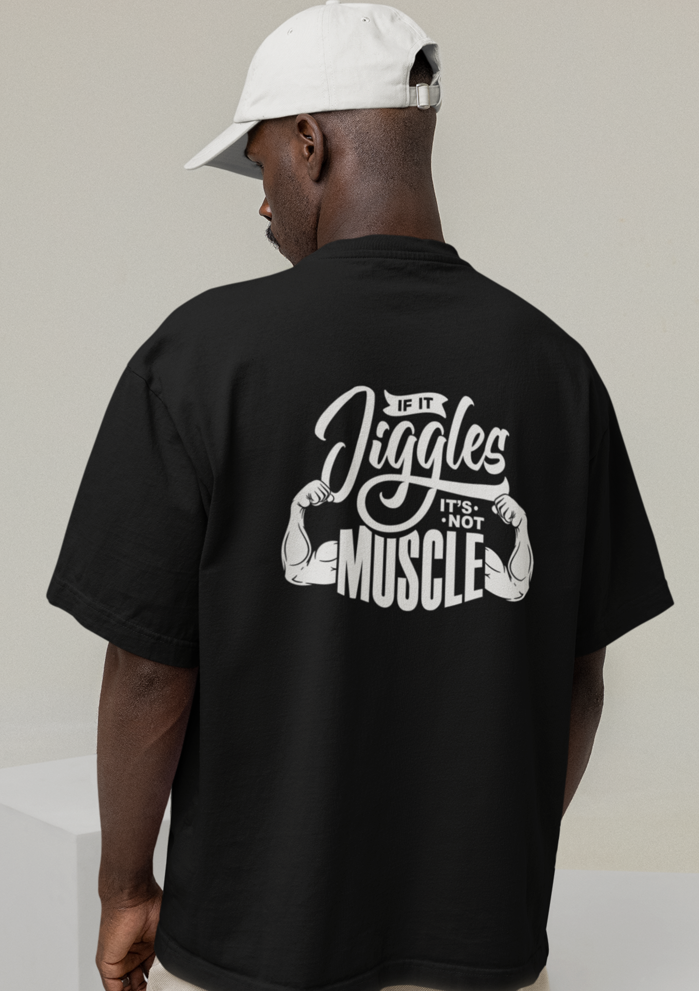 MUSCLE Oversized Shirt Backprint