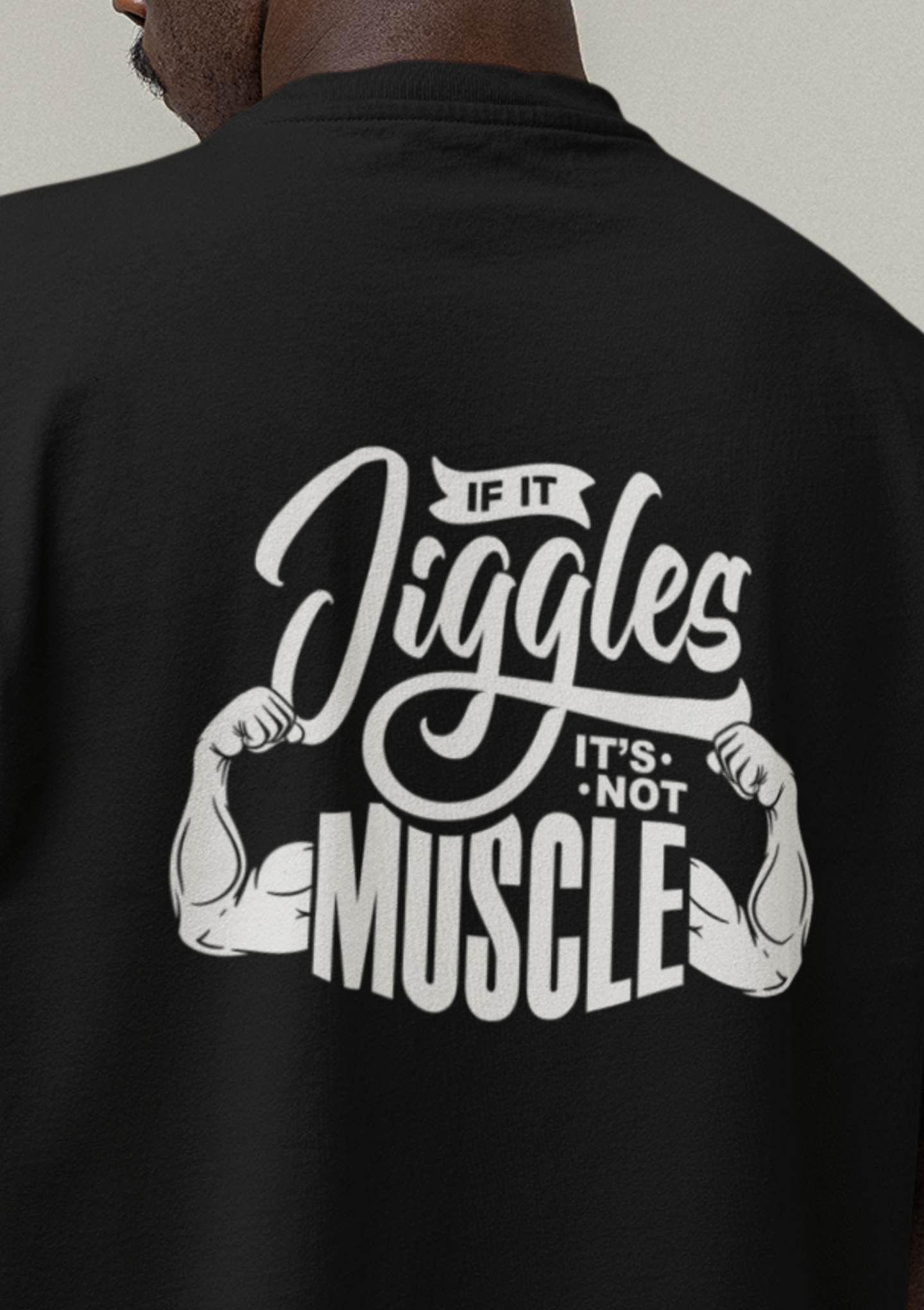MUSCLE Oversized Shirt Backprint